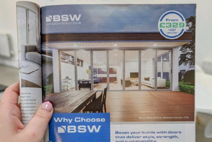 Signoff on brand guidelines advert in print