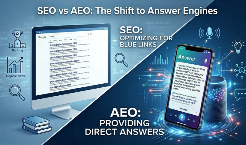AEO vs SEO: Why Your Business Needs to Optimise for Answer Engines