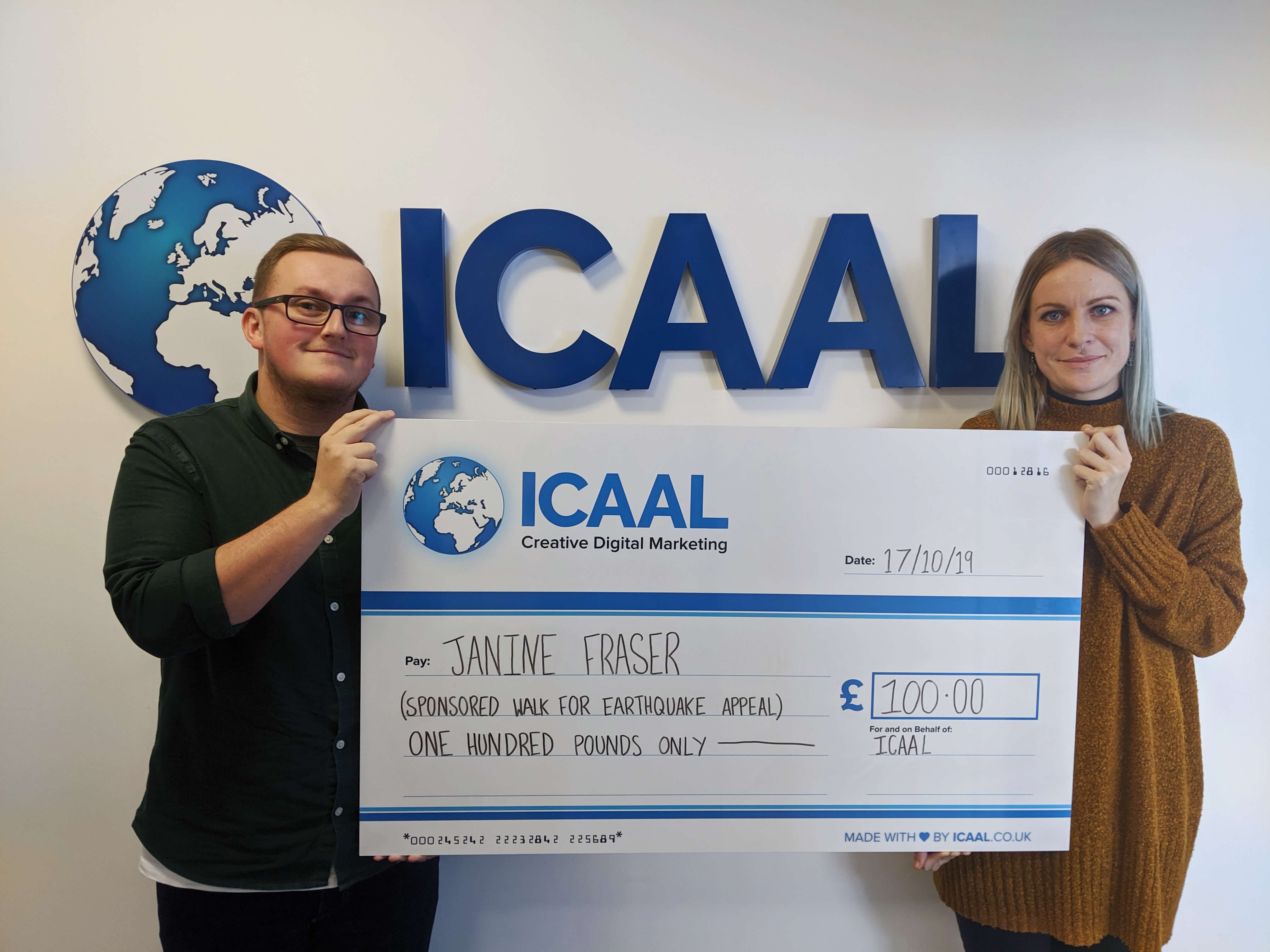 ICAAL Sponsor Earthquake Appeal